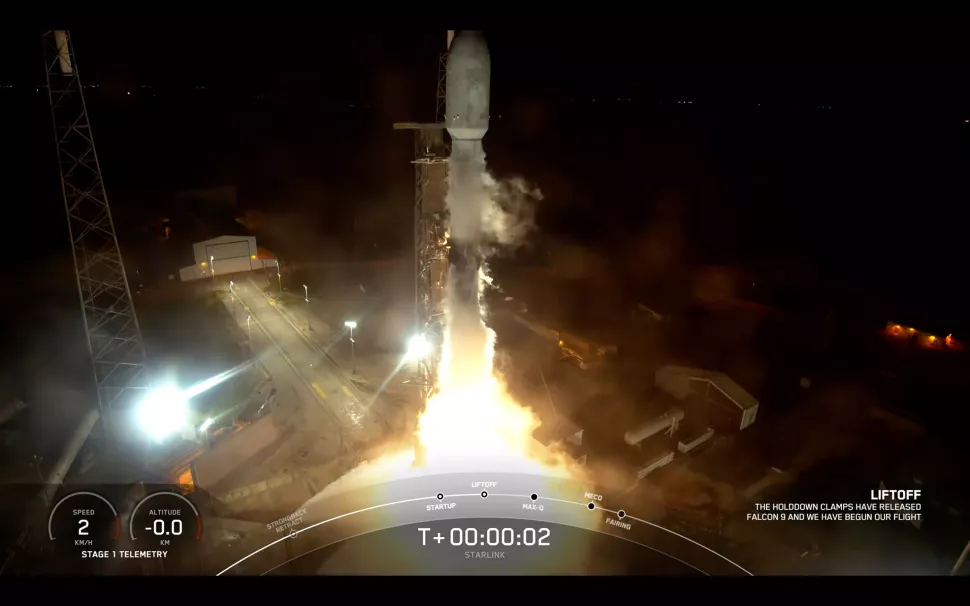 SpaceX Falcon 9 rocket launches 22 Starlink satellites into orbit ...